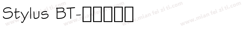 Stylus BT字体转换